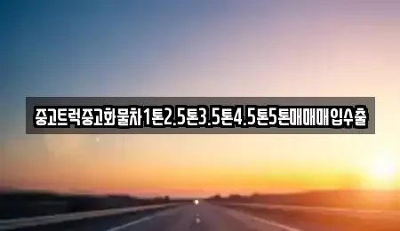 부산 남구 용당동 중고차매입 전문 중고트럭중고화물차1톤2.5톤3.5톤4.5톤5톤매매매입수출
