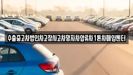 부산 남구 우암동 중고차매입 전문 수출중고차법인차고장사고차망자차압류차1톤차매입센터