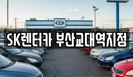 부산 동래구 복천동 장기렌트카 전문 SK렌터카 부산교대역지점