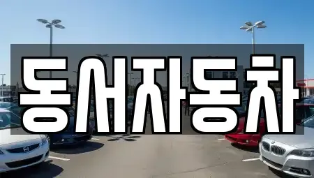 부산 북구 금곡동 중고차 전문 동서자동차