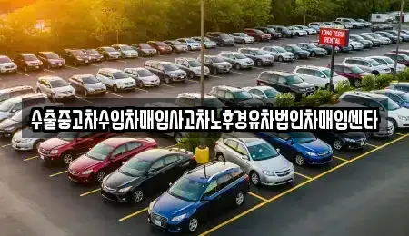 부산 북구 금곡동 중고차 전문 수출중고차수입차매입사고차노후경유차법인차매입센타