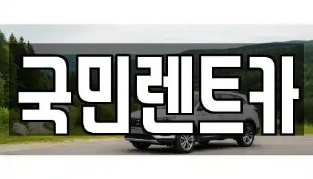 부산 중구 신창동2가 렌트카 전문 국민렌트카