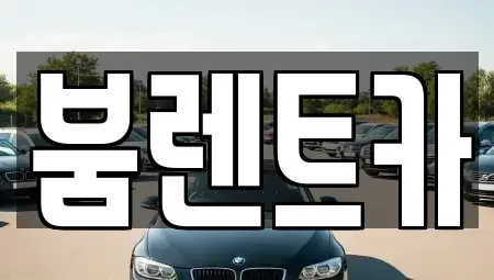 부산광역시 기장군 철마면 렌트카 전문 붐렌트카