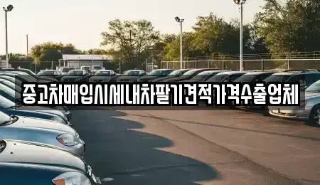 부산광역시 기장군 철마면 중고차매입 전문 중고차매입시세내차팔기견적가격수출업체