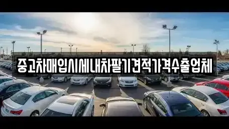 부산광역시 북구 화명동 중고차매입 전문 중고차매입시세내차팔기견적가격수출업체