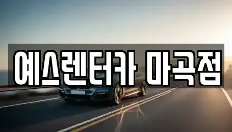 서울 강서구 공항동 단기렌트카 전문 예스렌터카 마곡점