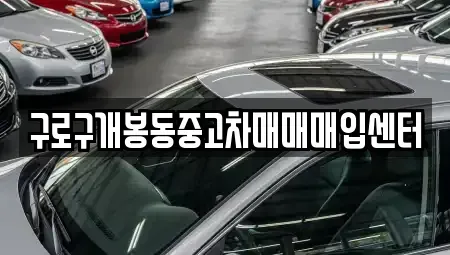 서울 구로구 구로동 중고차매매 전문 구로구개봉동중고차매매매입센터