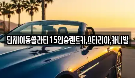 서울 마포구 마포동 렌트카 전문 단체이동쏠라티15인승렌트카,스타리아,카니발