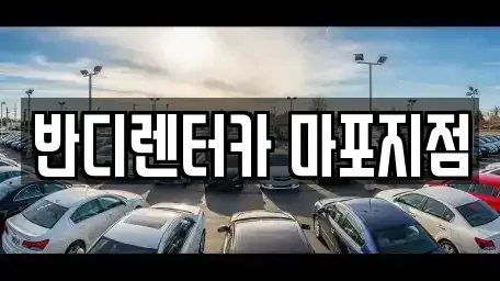 서울 마포구 상수동 단기렌트카 전문 반디렌터카 마포지점