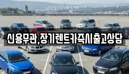 서울 서대문구 홍은동 장기렌트카 전문 신용무관,장기렌트카즉시출고상담