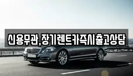 서울 성동구 옥수동 장기렌트카 전문 신용무관,장기렌트카즉시출고상담