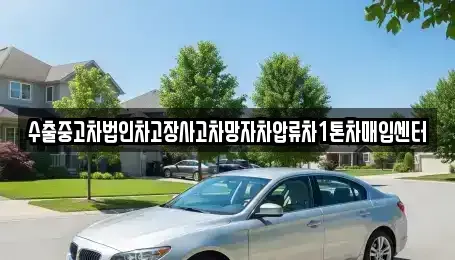 서울 성북구 보문동2가 중고차매입 전문 수출중고차법인차고장사고차망자차압류차1톤차매입센터
