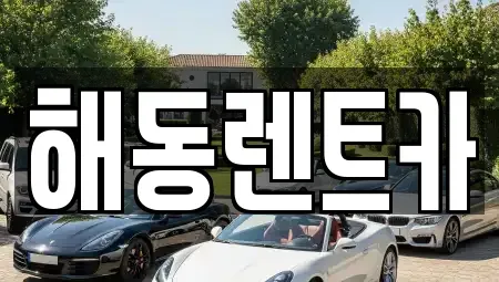 서울 영등포구 문래동1가 렌트카 전문 해동렌트카