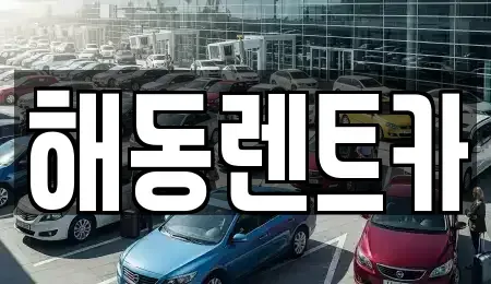 서울 용산구 동자동 렌트카 전문 해동렌트카