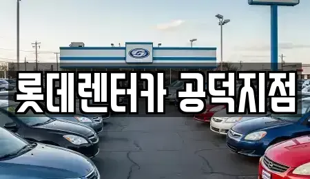 서울 용산구 원효로4가 렌트카 전문 롯데렌터카 공덕지점
