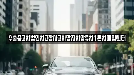 서울 용산구 이촌동 중고차매입 전문 수출중고차법인차고장사고차망자차압류차1톤차매입센터