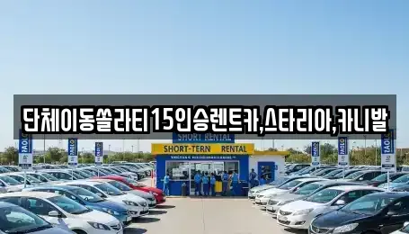 서울 종로구 권농동 렌트카 전문 단체이동쏠라티15인승렌트카,스타리아,카니발