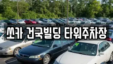 서울 종로구 낙원동 렌트카 전문 쏘카 건국빌딩 타워주차장