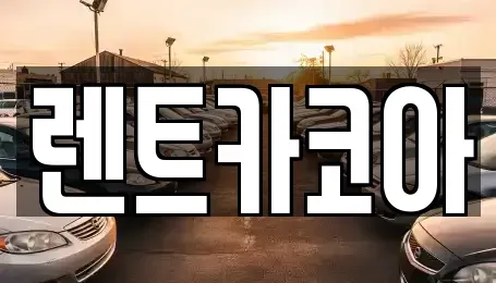 서울 중구 정동 렌트카 전문 렌트카코아