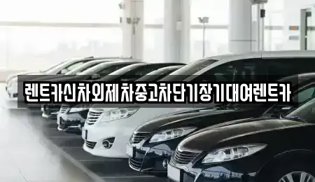 서울특별시 동작구 상도동 렌트카 전문 렌트카신차외제차중고차단기장기대여렌트카