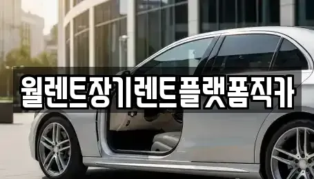 서울특별시 동작구 상도동 렌트카 전문 월렌트장기렌트플랫폼직카