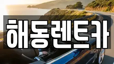 서울특별시 동작구 상도동 렌트카 전문 해동렌트카