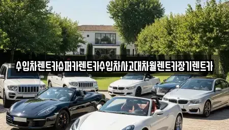 서울특별시 동작구 상도동 장기렌트카 전문 수입차렌트카슈퍼카렌트카수입차사고대차월렌트카장기렌트카