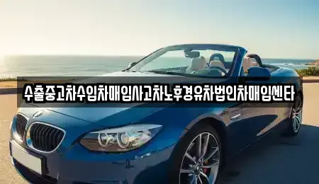 서울특별시 성북구 동선동2가 중고차매입 전문 수출중고차수입차매입사고차노후경유차법인차매입센타