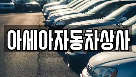 서울특별시 성북구 정릉동 중고차매매 전문 아세아자동차상사