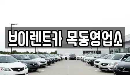 서울특별시 영등포구 문래동6가 단기렌트카 전문 브이렌트카 목동영업소