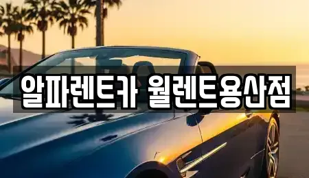 서울특별시 용산구 용산동3가 렌트카 전문 알파렌트카 월렌트용산점