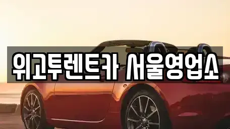 서울특별시 용산구 용산동3가 렌트카 전문 위고투렌트카 서울영업소
