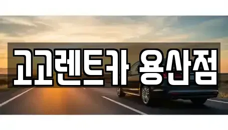 서울특별시 용산구 한강로1가 렌트카 전문 고고렌트카 용산점