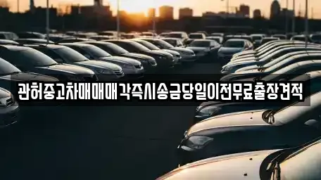 서울특별시 용산구 한강로1가 중고차매매 전문 관허중고차매매매각즉시송금당일이전무료출장견적