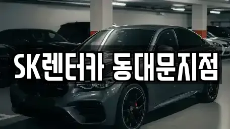 서울특별시 종로구 효제동 렌트카 전문 SK렌터카 동대문지점