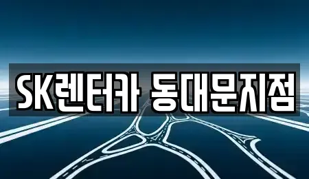 서울특별시 중구 을지로5가 렌트카 전문 SK렌터카 동대문지점