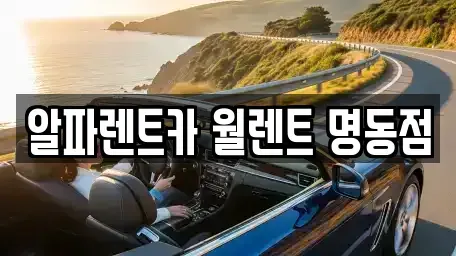 서울특별시 중구 저동2가 렌트카 전문 알파렌트카 월렌트 명동점