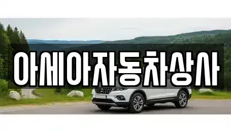 서울특별시 중구 저동2가 중고차매매 전문 아세아자동차상사