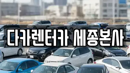 세종 렌트카 전문 다카렌터카 세종본사