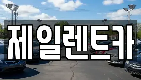 세종 부강면 렌트카 전문 제일렌트카