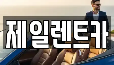 세종 전의면 렌트카 전문 제일렌트카