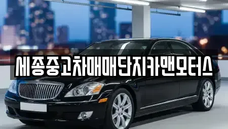 세종 중고차 전문 세종중고차매매단지카맨모터스