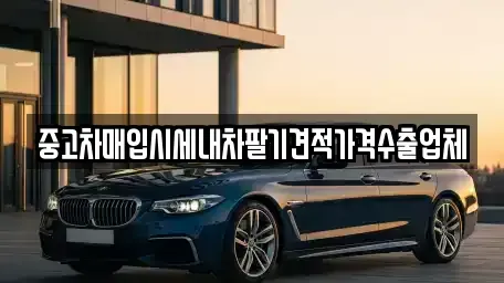 세종특별자치시 장군면 중고차매입 전문 중고차매입시세내차팔기견적가격수출업체