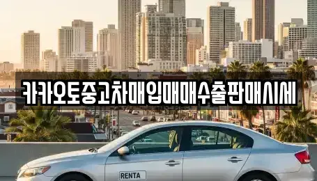 인천 중구 신생동 중고차 전문 카카오토중고차매입매매수출판매시세