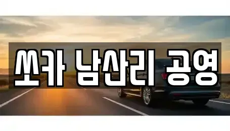 인천광역시 강화군 선원면 렌트카 전문 쏘카 남산리 공영