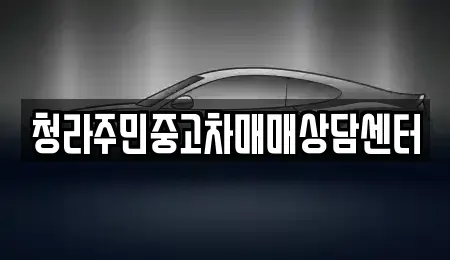 인천광역시 서구 청라동 중고차매매 전문 청라주민중고차매매상담센터