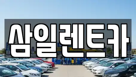 전남 광양시 광영동 렌트카 전문 삼일렌트카