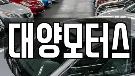 전남 광양시 광영동 중고차 전문 대양모터스
