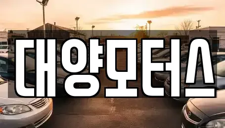 전남 목포시 유달동 중고차 전문 대양모터스