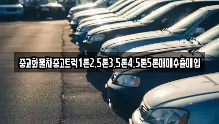 전남 목포시 유달동 중고차매입 전문 중고화물차중고트럭1톤2.5톤3.5톤4.5톤5톤매매수출매입